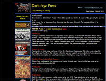 Tablet Screenshot of darkagepress.com